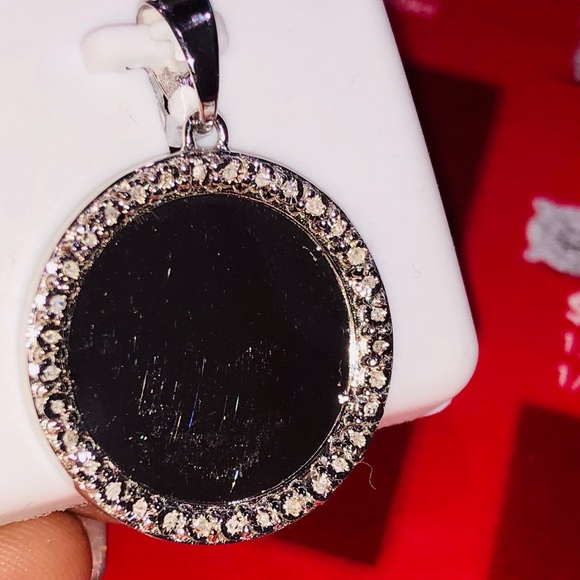 Real diamond picture memory charm pendant NOT CZ! - Picture 10 of 17